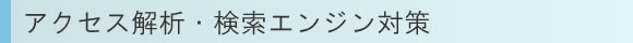 アクセス解析・検索エンジン対策